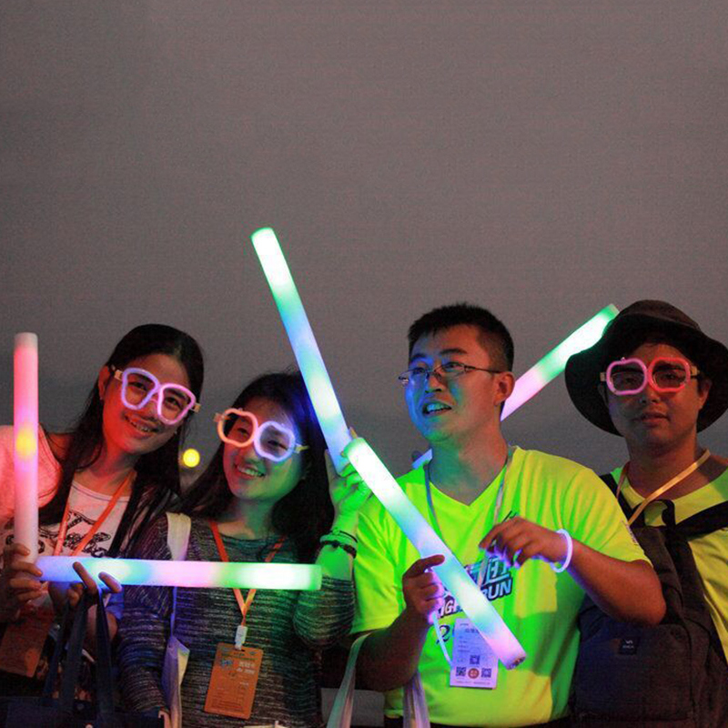 Promotional Concert Cheering Custom Glow LED Foam Sticks