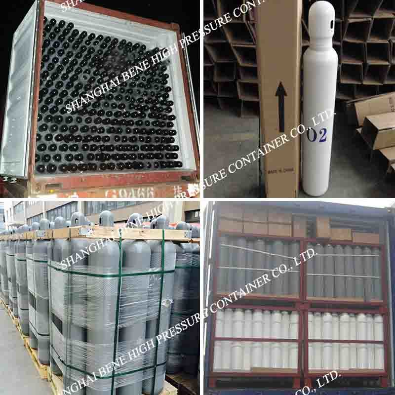 150bar Gas Cylinder Steel Cylinder Oxygen Cylinder with ISO Standard