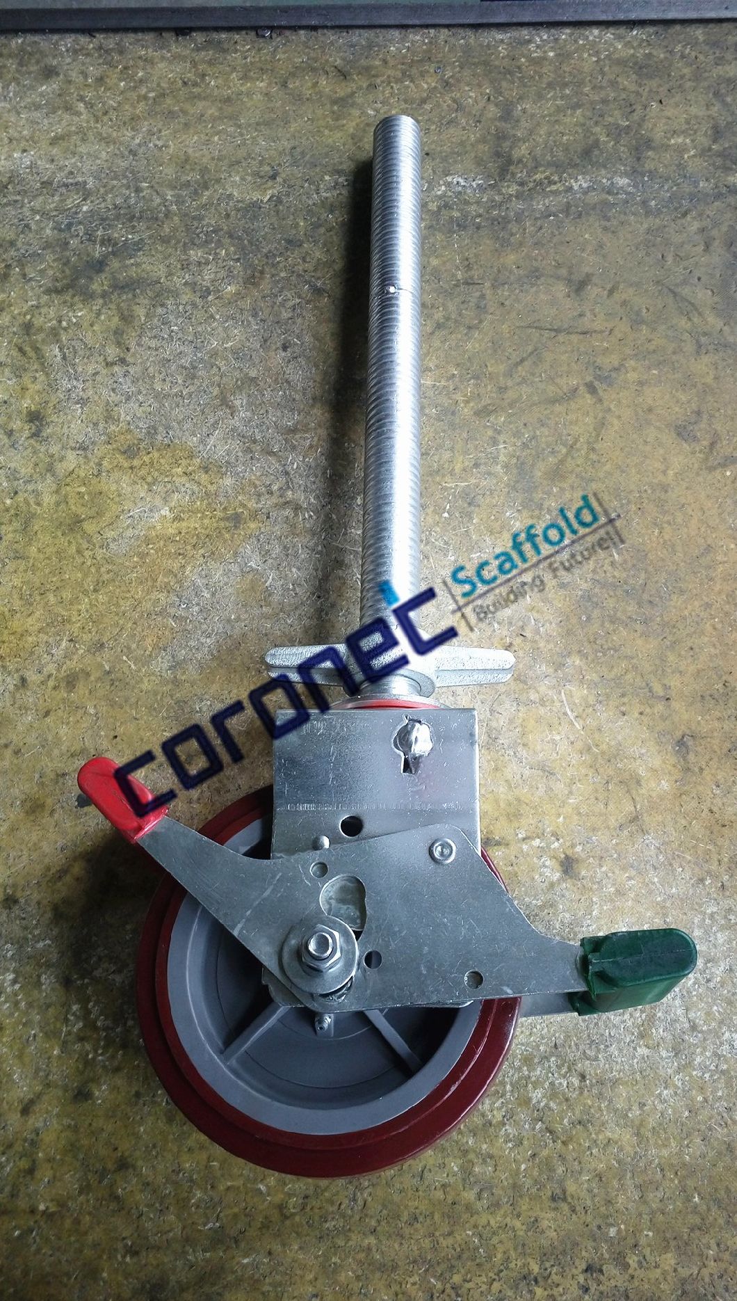 Scaffolding Material Heavy Duty Caster with Polyurethane on Cast Iron Wheel