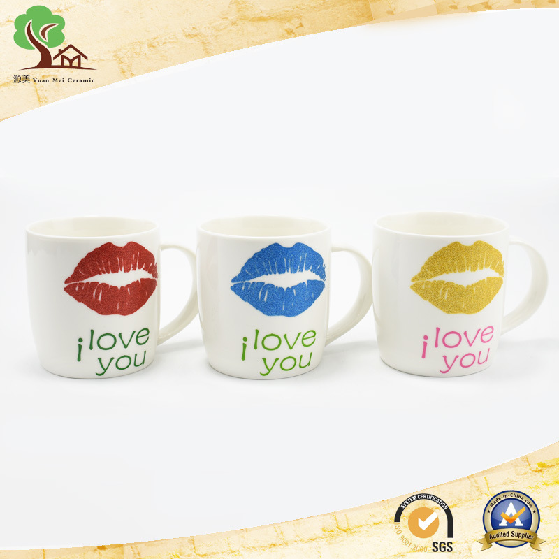 330ml Dream Ceramic Cup Customized Printed Logo in Coffee Mug