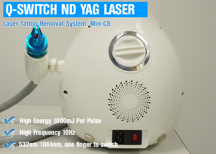 Mini Pain-Free ND YAG Laser Tattoo Removal Machine