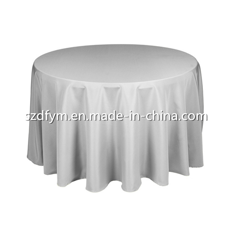 Hot Sale Polyester Plain Jacquard Tablecloth