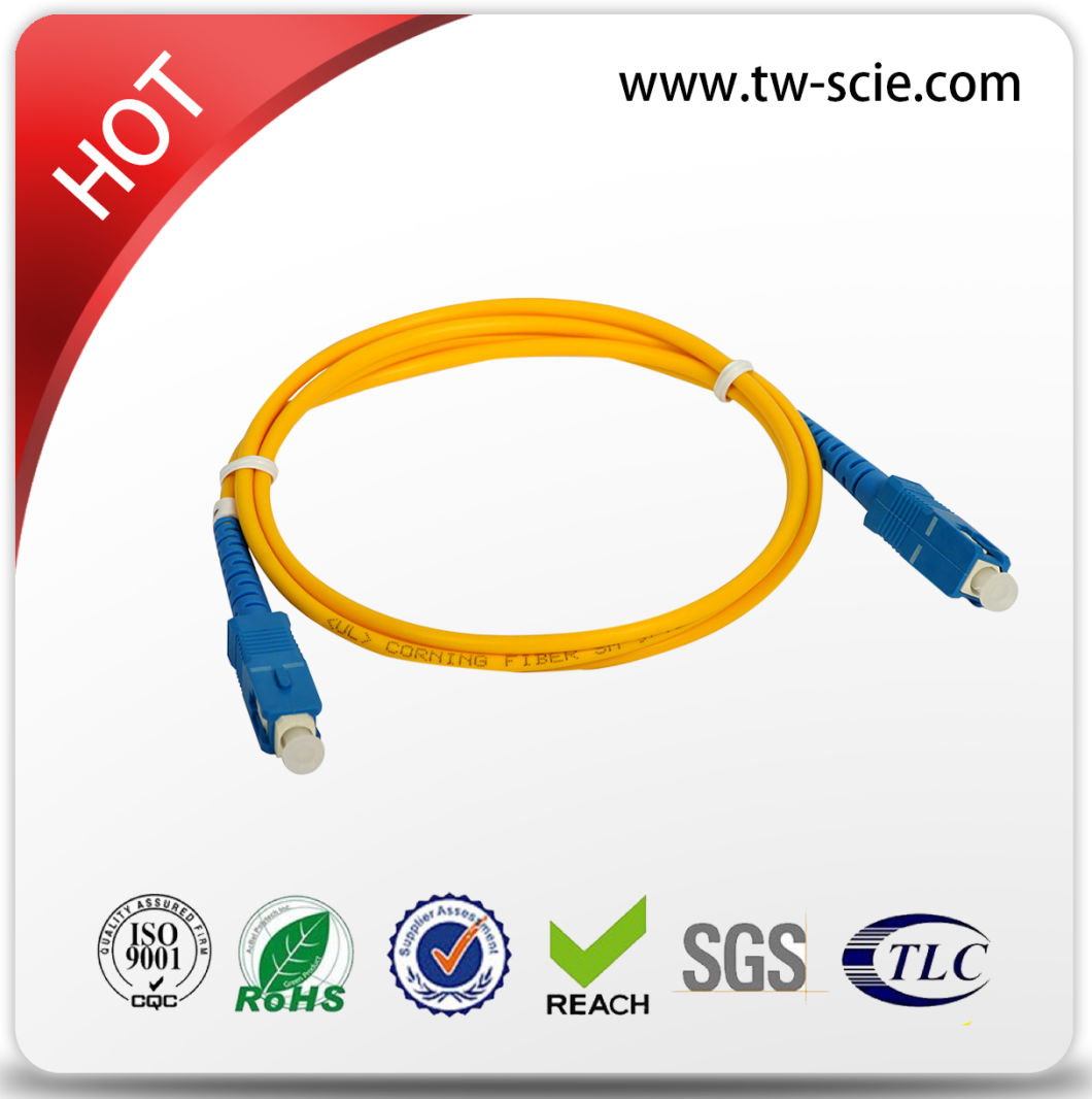 FC/APC- FC/APC Sm Simplex 3.0mm 5m Yellow Fiber Patch Cord