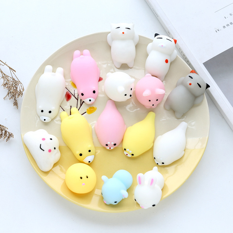 Soft Silicone Animal Squishy Toy Relieve Stress Fidget Squeeze Toy