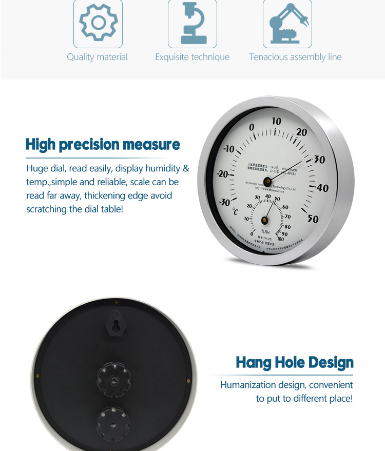 Fridge/Freezer Digital Bimetal Thermometer with Probe Theory Temperature Gauge