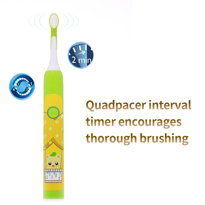Electric Sonic Toothbrush Kid Teeth Whitening with DuPont Soft Bristle