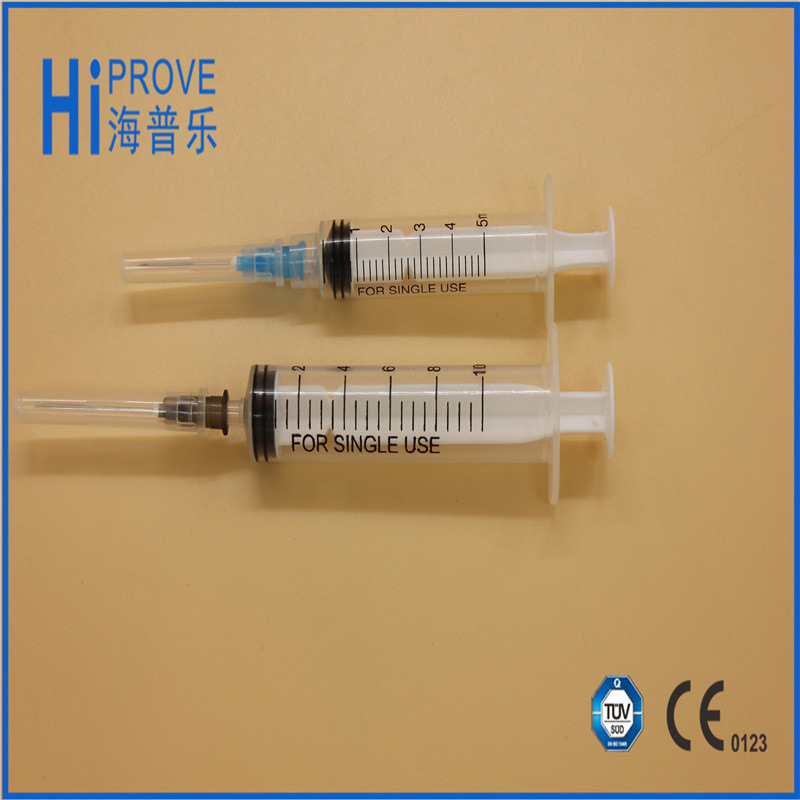 CE/ISO/FDA Approved Hypodermic Disposable Syringe with Needle