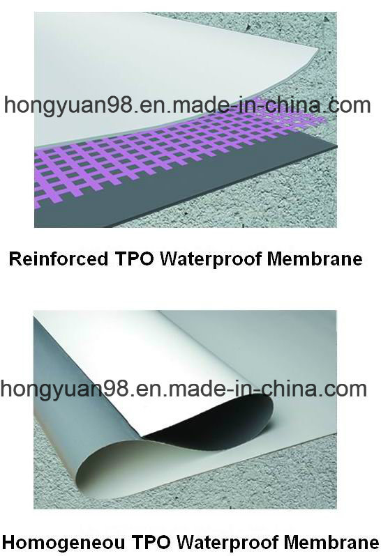 Thermoplastic Polyolefin (TPO) Waterproof Roof Membrane