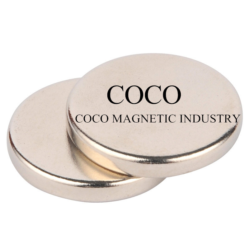 Manufacturer Permanent Round NdFeB Magnets, Flat Customized Round NdFeB Magnets with Certificate RoHS