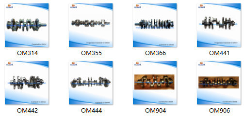 Truck Parts Forged Steel Crankshaft for Mercedes-Benz Om444 D2842 4440300401 Om401/Om402/Om407/Om427