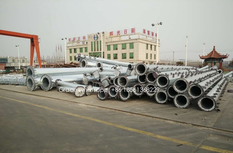 ISO9001 Certified Power Transmission Tubular Steel Tower From Factory