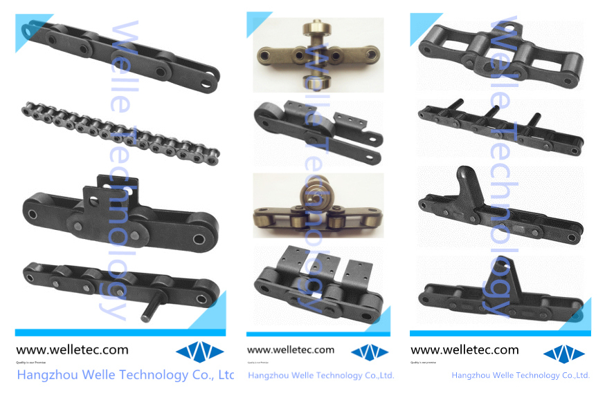 Standard Short Pitch Precision Conveyor Roller Chains, DIN ISO ANSI, Single Row Double Row Triple Row