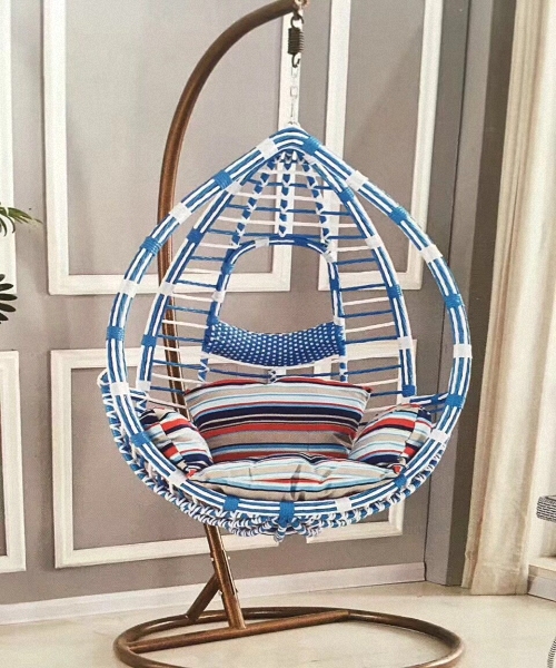 Modern Leisure Wicker Patio Outdoor Wicker Swing Hanging Chair