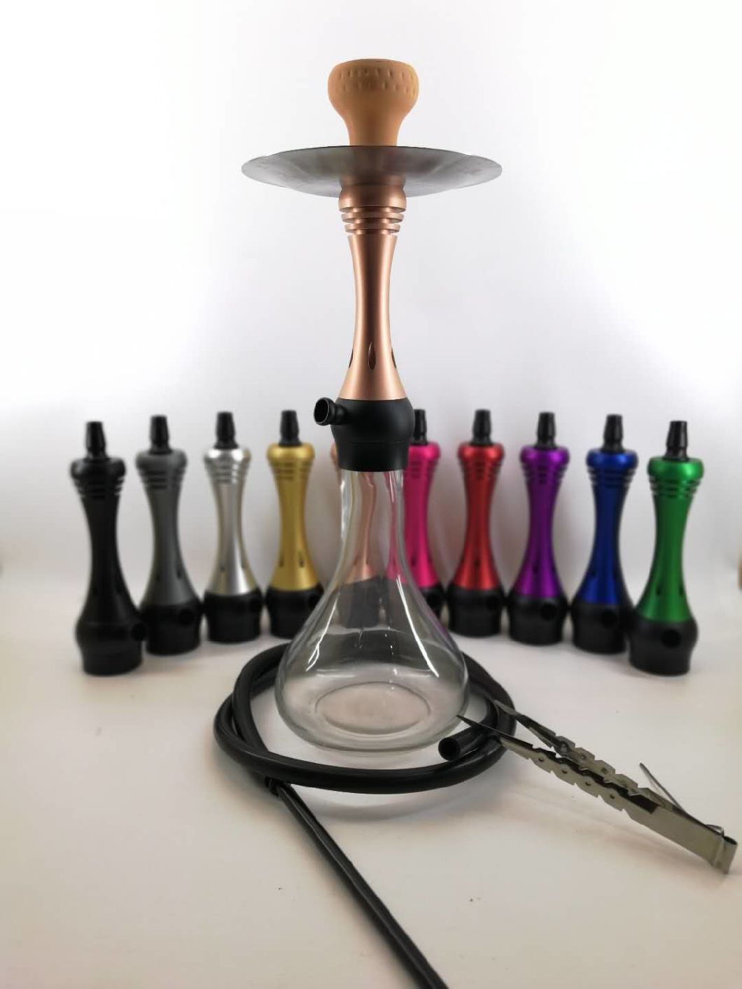 Top Quality Aluminum Hookah Shisha Porous Air Valve Nargile Smoking Pipe Electric Hookah Chicha