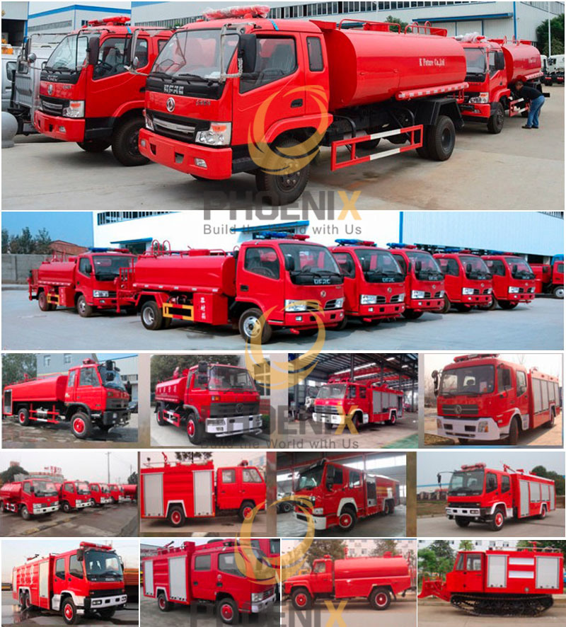 4X2 Dongfeng Small Water Tank Fire Fighting Truck