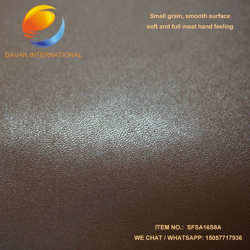 Artificial Leather with Polish Surface for Shoes