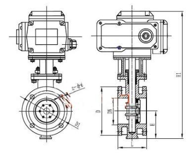 Electric/Motorized Soft Seal Flanged Butterfly Valve (GAD941X)
