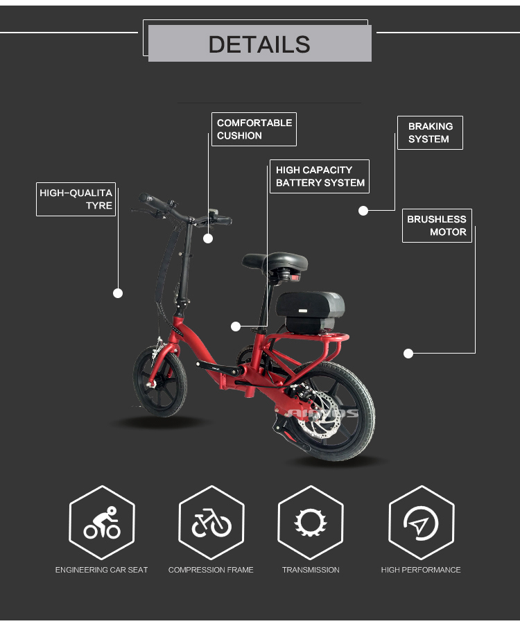 Mini Folding High-Quality Electric Bike for Adult