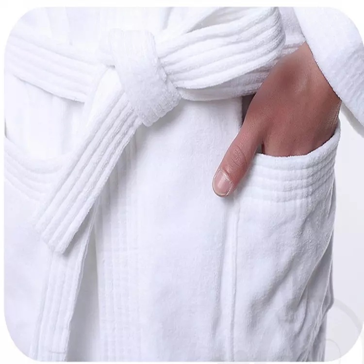 High Quality Soft 100% Cotton Terry Bathrobe Hotel for Men