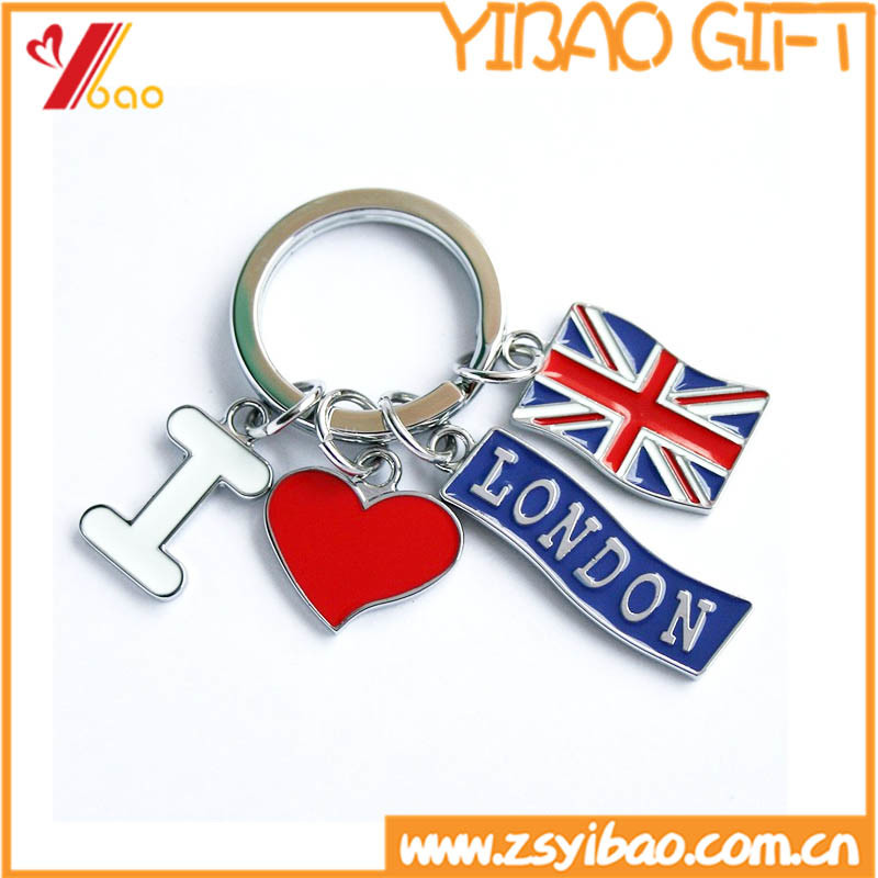 Heart Shape Leather Keychain for Shop Wholesale (YB-LK-02)