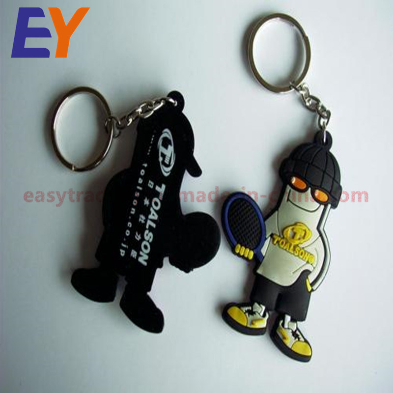 Factory Wholesale PVC Keychain, Fashion Small Horse Keyrings