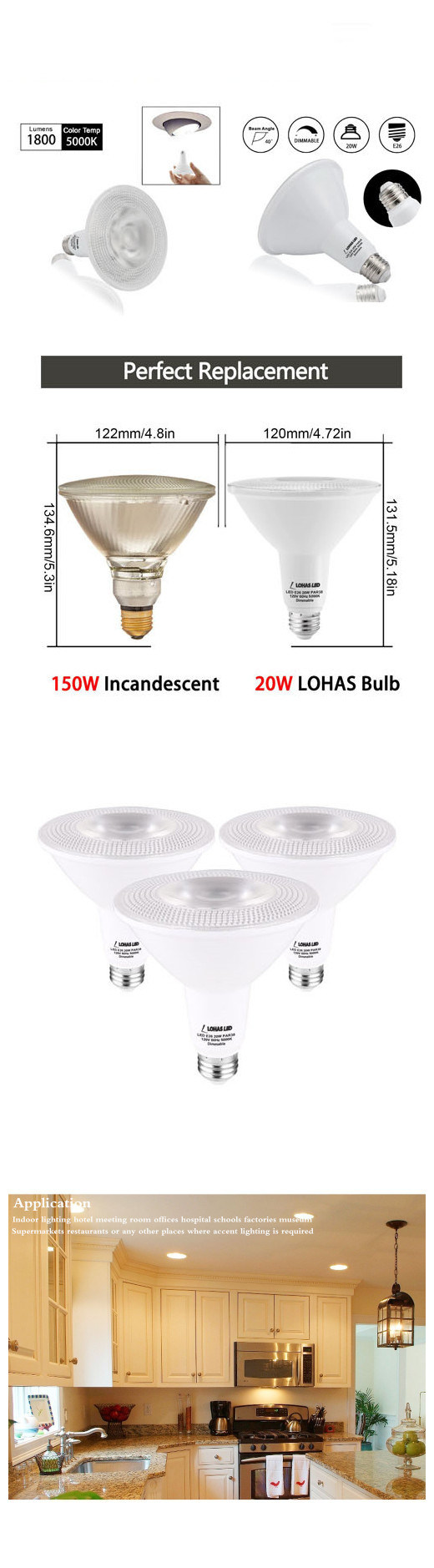 Contracted LED PAR Light with High Power 9W 15W 20W