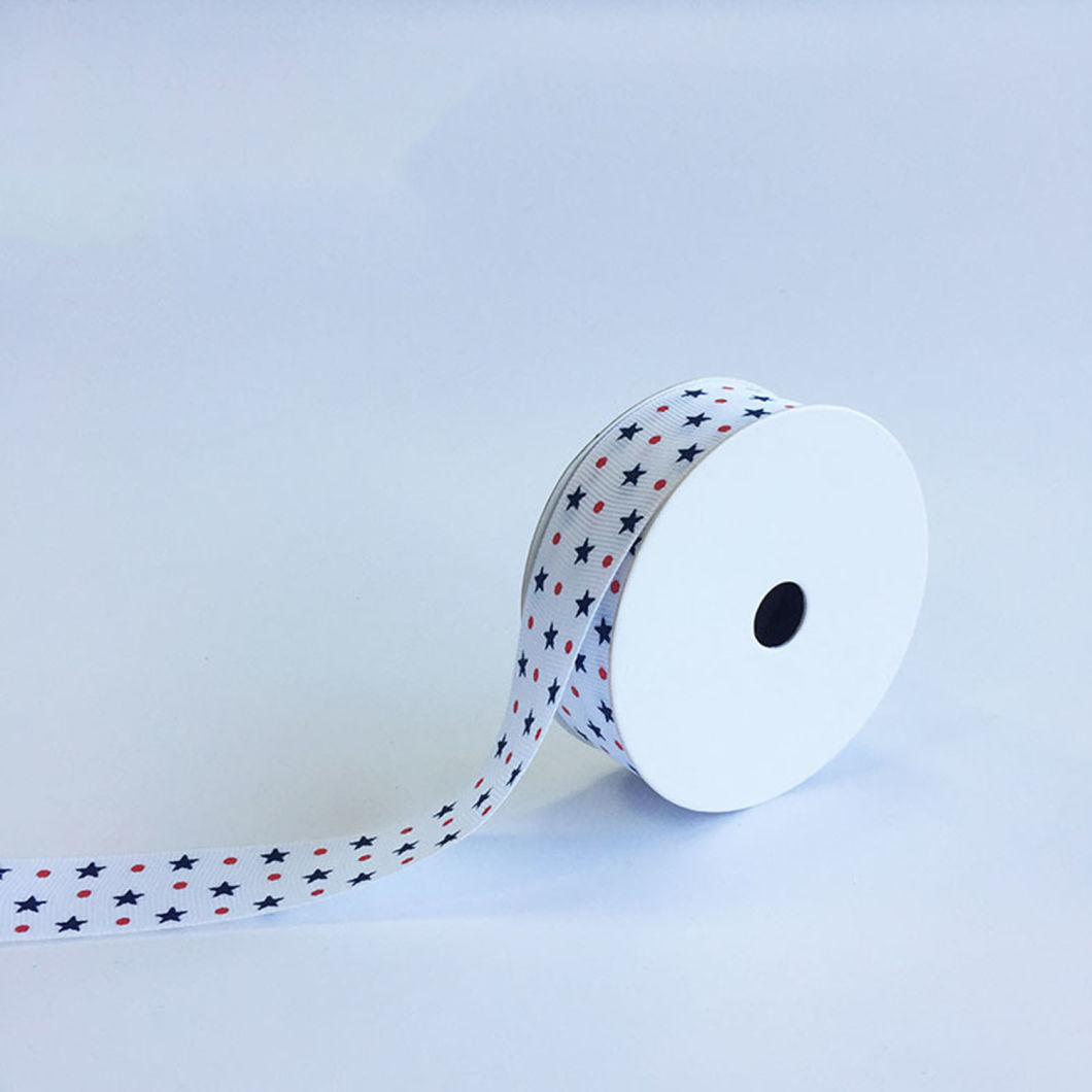 Colorful Dots Printed Grosgrain Ribbon