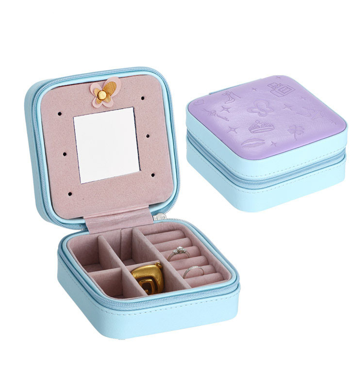 High Quality PU Leather Jewelry Box for Earring and Ring