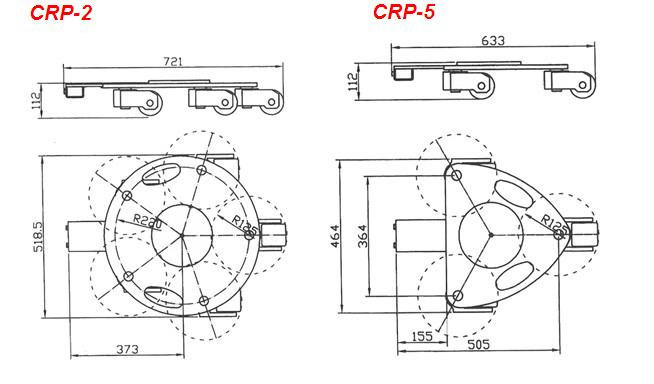 Crp Machine Transpotation Cargo Trolley