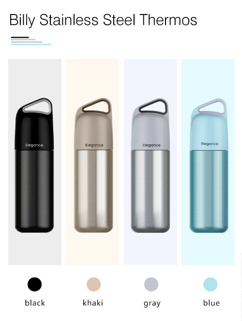 Double Wall Insulated 350ml Stainless Steel Thermos Water Cup Bottle