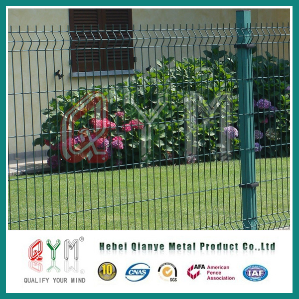 3D Welded Wire Mesh Fence Factory with Peach Post