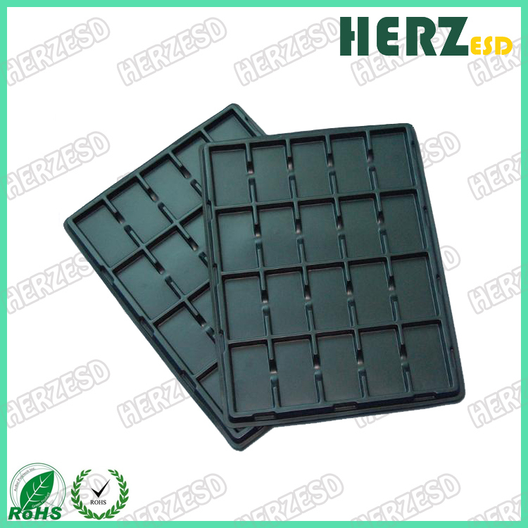 ESD Black Anti Static Blister Component Packing Electronic Tray