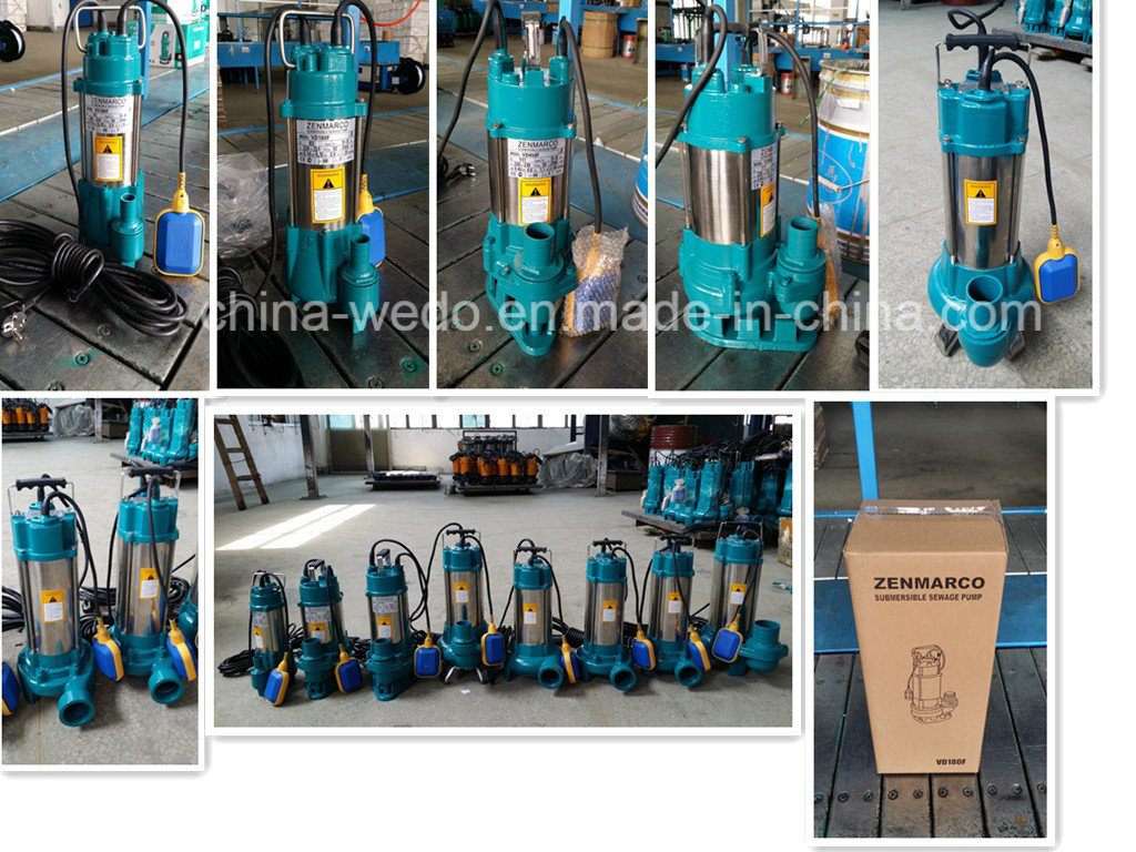 V Type Stainless Steel Sewage Submersible Water Pump for Irrigation