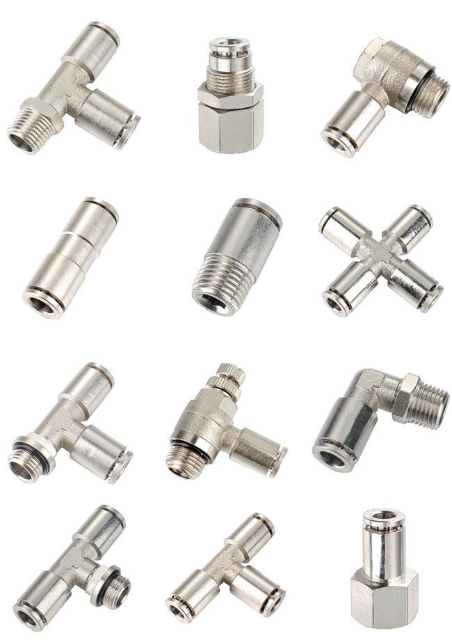 Metal Fitting Nickel-Plated Brass Male Elbow Fitting