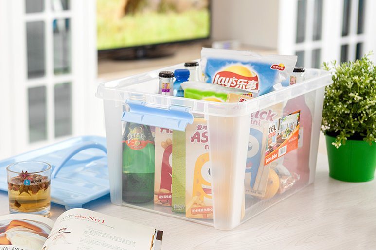 High Quality Household Products Plastic Storage Box Food Container Gift Packing Box with Handles