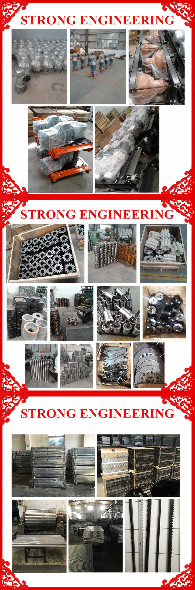 Tower Crane Wheel Elevator Roller Gear Back Construction Accessories