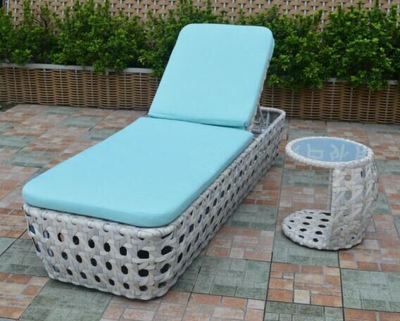 New Design PE Rattan Outdoor Furniture Leisure Sunbed