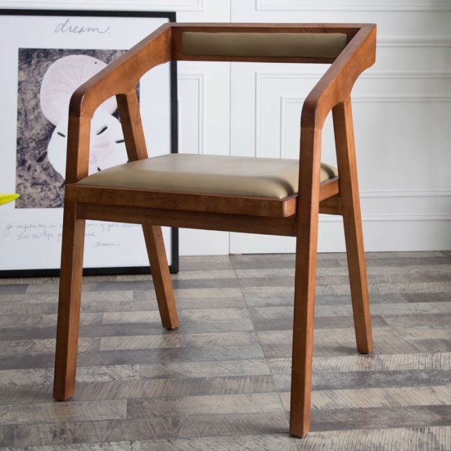 Nordic Style Modern Restaurant Wooden Dining Chair