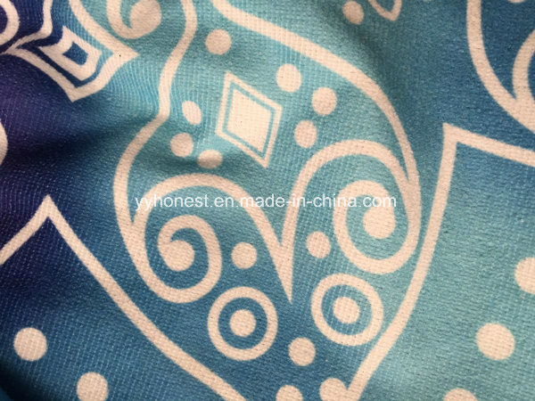 Wholesale Round Custom Printed Napping Microfiber Mandala Beach Towel