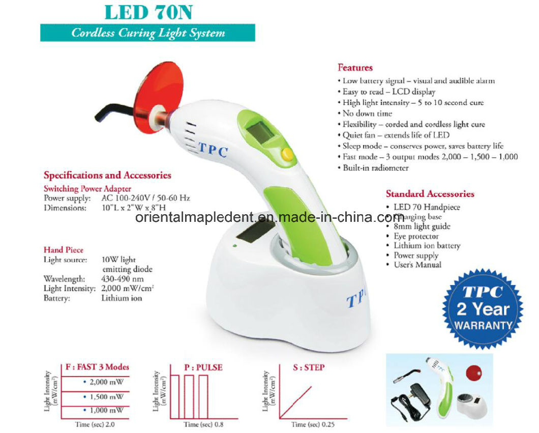 Dental LED Curing Light of Dental Equipment