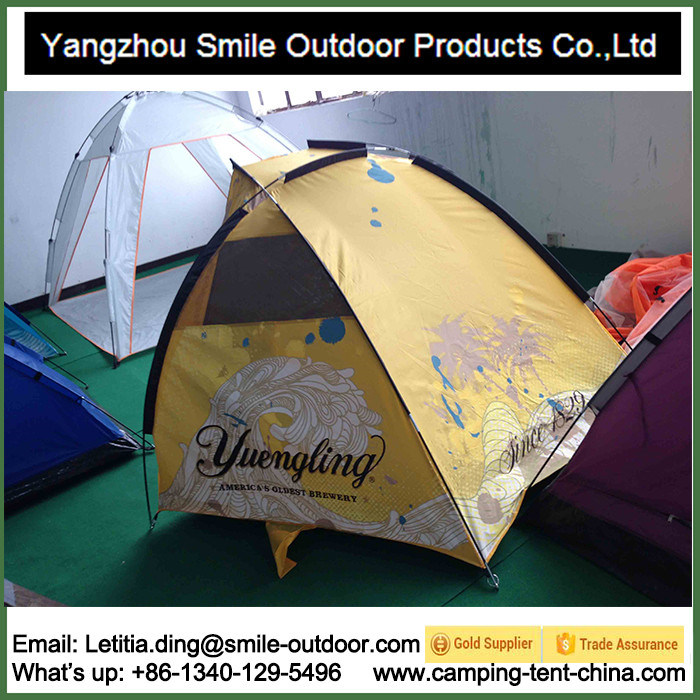 Fiberglass Tent Logo All Over Print Waterproof Beach Fishing Tent