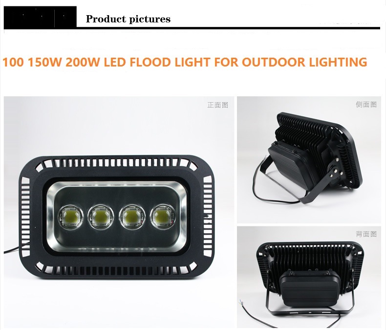LED Flood Light AC85-265V IP65 Waterproof 100W/150W/200W/250W Outdoor LED Floodlight Energy-Saving Lamps