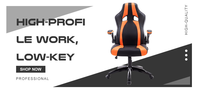 Eco Friendly Leather Soft Pad Office PC Computer Gaming Racing Chair with Headrest