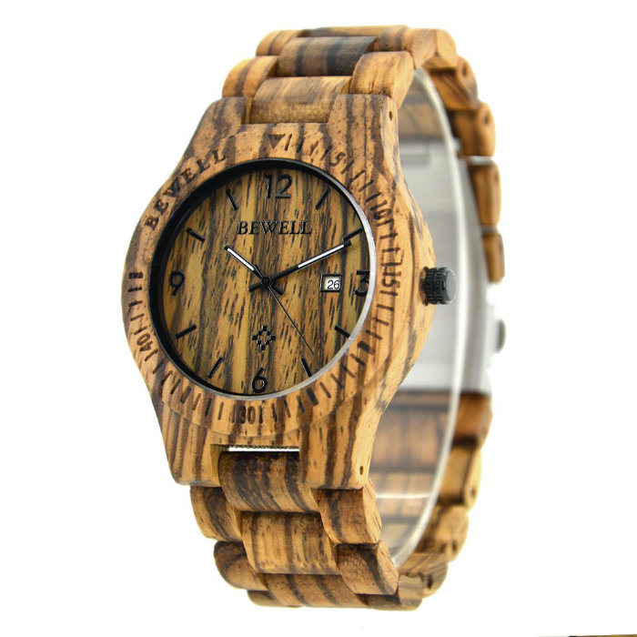 Best Selling 2018 Hot Bewell Wood Wrist Watch