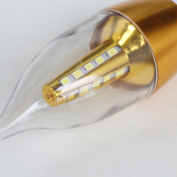 LED Bulbs Lamps Future LED Candle Light Candle Bulb with Gold Aluminum Housing LED Lamps LED Light