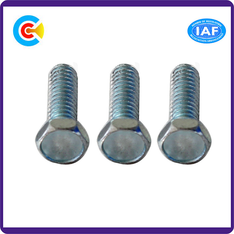 Stainless Steel/4.8/8.8/10.9 Galvanized Hexagonal Flange Locking Industrial Fasteners Screw Bolt