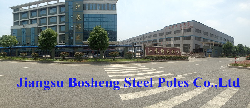 Galvanized Conical Polygonal Electric Metal Post Steel Pole