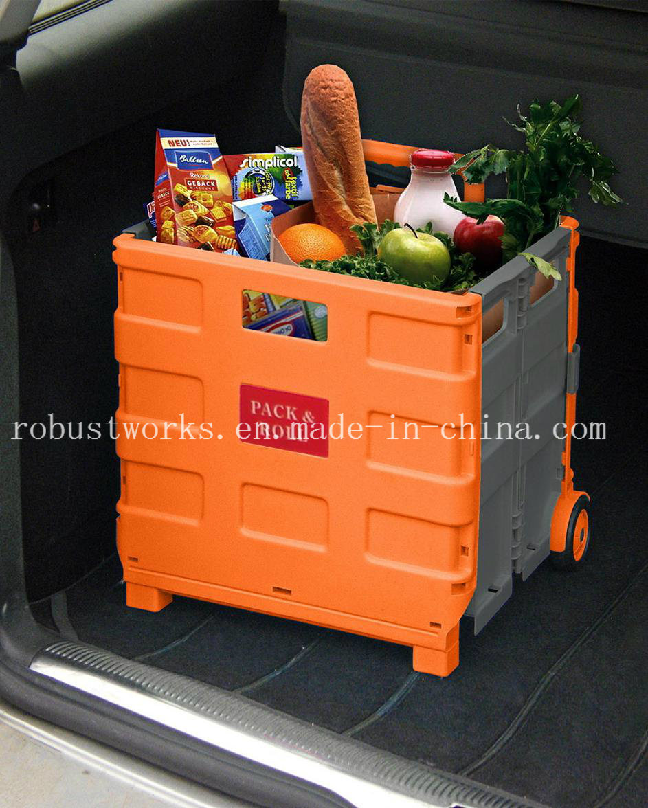 Folding Plastic Shopping Cart (FC403C-3)