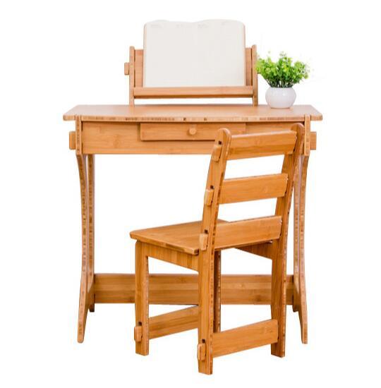 Bamboo Non-Screw Table Child Study Desk & Chair Set