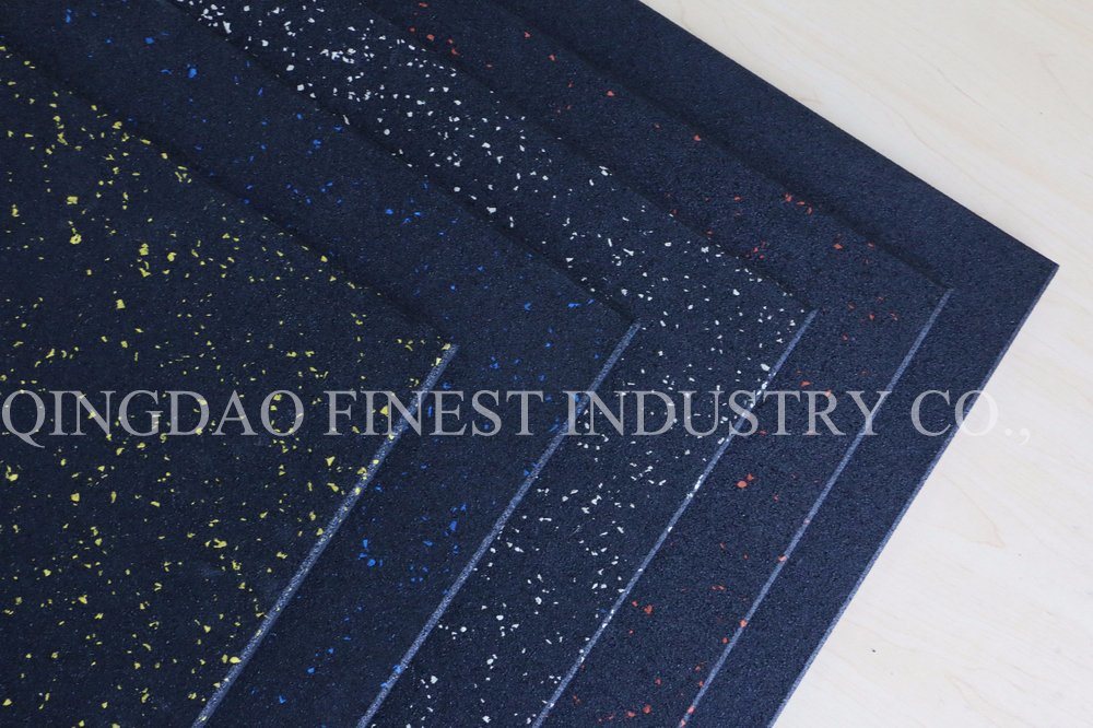 2018 Popular Factory Customized Anti Vibration Shock Absorber EPDM Speckles Rubber Mats/Gym Rubber Flooring Mat